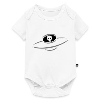 Alien UFO space ship - Body à manches courtes Premium Bébé - blanc - Devant