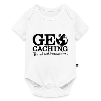 geocaching - the real-world treasure hunt - Baby Premium Kurzarmbody - Weiß - Vorne