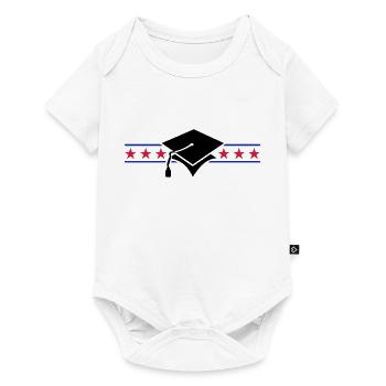 scholar hat / Gelehrtenhut (3c) - Baby Premium Kurzarmbody - Weiß - Vorne
