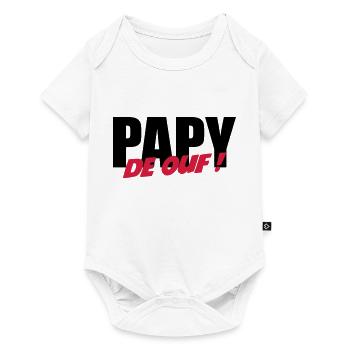 Papy de ouf ! - Body à manches courtes Premium Bébé - blanc - Devant