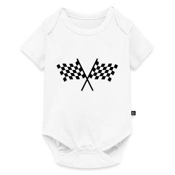 Racing flags - Body à manches courtes Premium Bébé - blanc - Devant