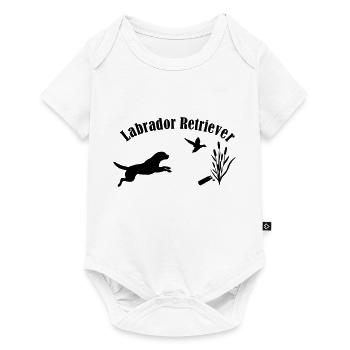 Labrador Retriever - Baby Premium Kurzarmbody - Weiß - Vorne