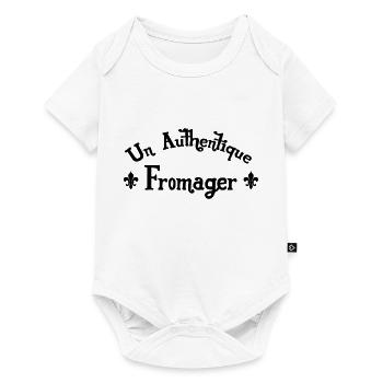 Fromager / Agriculture / Fermier / Fromage / Ferme - Body à manches courtes Premium Bébé - blanc - Devant