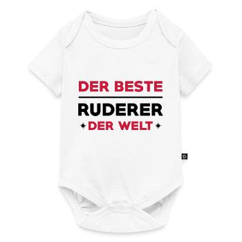 Rudern / Ruderer / Ruderin / Rudergerät / Boot - Baby Premium Kurzarmbody - Weiß - Vorne