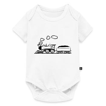 dampflok ferroviaire lok BD occidentale - Body à manches courtes Premium Bébé - blanc - Devant
