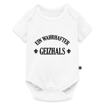 Geizhals - Geizkrägin - Geiz - Geizig - Geld - Baby Premium Kurzarmbody - Weiß - Vorne