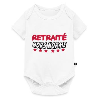 Retraité hors norme - Baby Premium short-sleeve bodysuit - white - Front