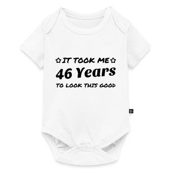 46 / geburtstag / Sport / birthday / - Baby Premium Kurzarmbody - Weiß - Vorne