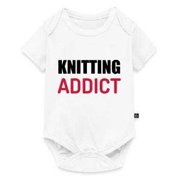 Knitting - Knit - Knitter - Stricken - Tricot - Baby Premium short-sleeve bodysuit - white - Front