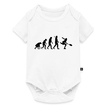 Evolution Tennis - Baby Premium Kurzarmbody - Weiß - Vorne