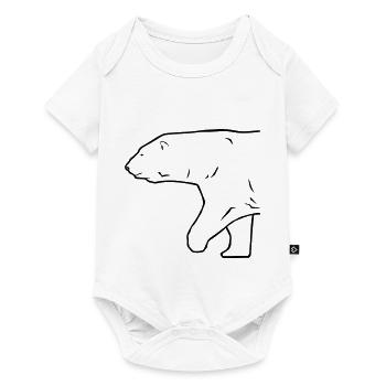 Polar Bear - Eisbär - Baby Premium Kurzarmbody - Weiß - Vorne