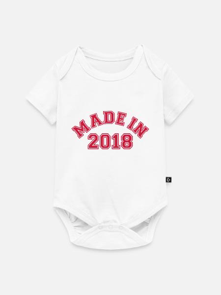 2018 - Baby Premium Kurzarmbody - Weiß