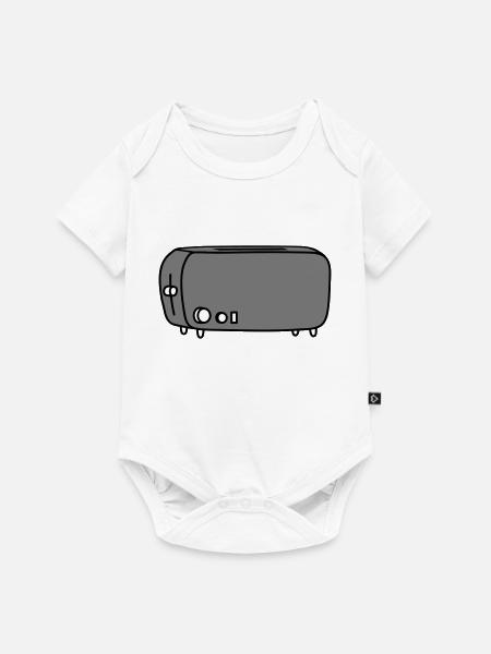 toaster brot toasten - Baby Premium Kurzarmbody - Weiß