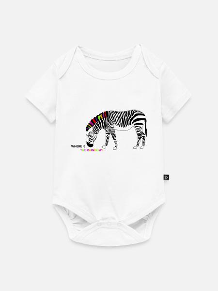The rainbow - Baby Premium Kurzarmbody - Weiß