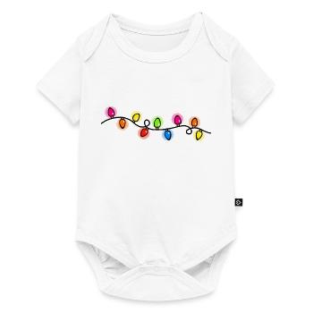 Christmas Glow Lights - Baby Premium short-sleeve bodysuit - white - Front