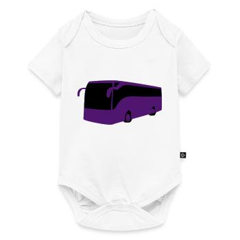 Reisebus - Baby Premium Kurzarmbody - Weiß - Vorne