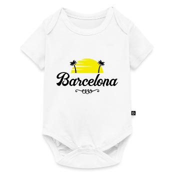 barcelona sunset - Baby Premium Kurzarmbody - Weiß - Vorne