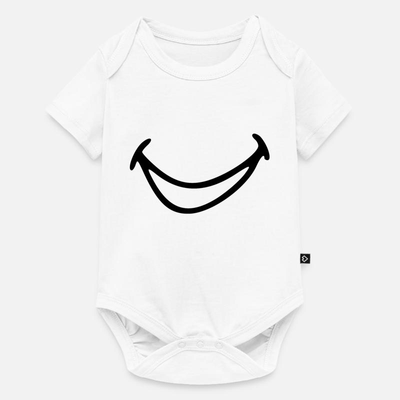 Bouche qui rit. - Body à manches courtes Premium Bébé - blanc