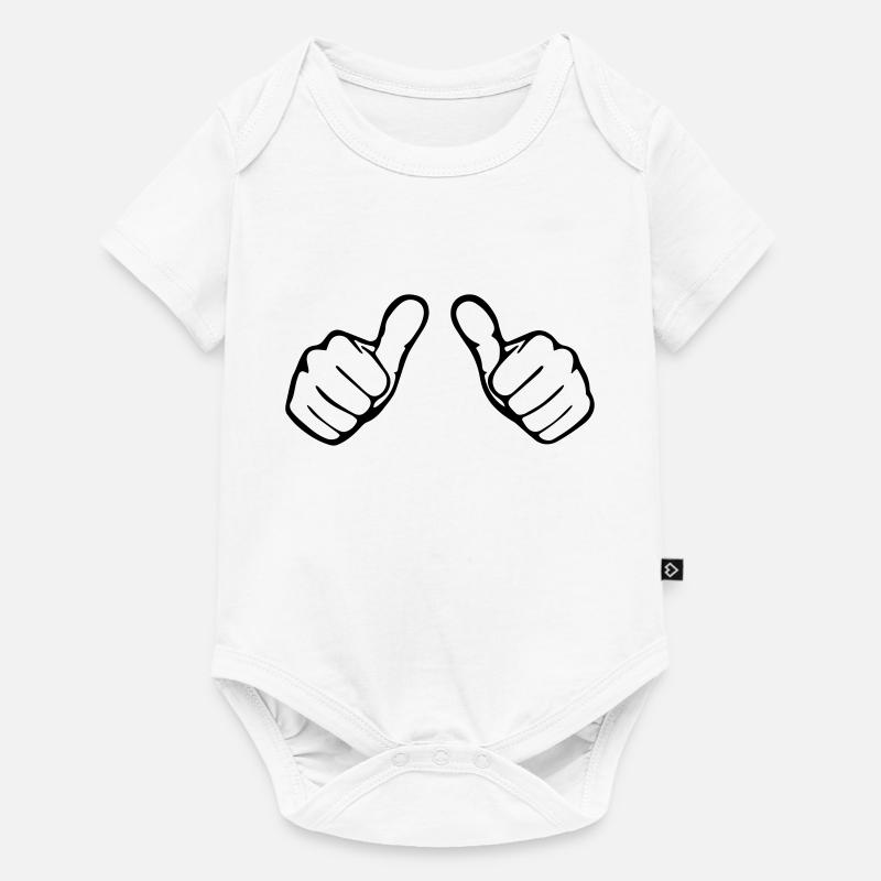 pouce - Body à manches courtes Premium Bébé - blanc