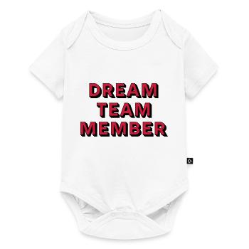 DREAMTEAM - Baby Premium Kurzarmbody - Weiß - Vorne