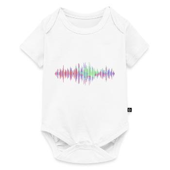 Ondes sonores - Body à manches courtes Premium Bébé - blanc - Devant