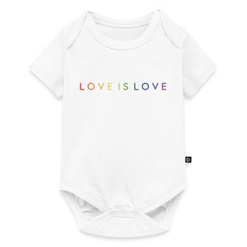 LOVE IS LOVE - Baby Premium short-sleeve bodysuit - white - Front