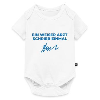 Weiser arzt Geschenk Krankenwagen Medizin - Baby Premium Kurzarmbody - Weiß - Vorne
