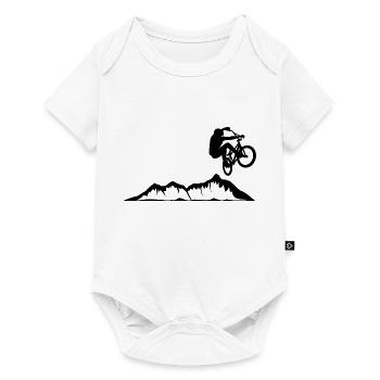 Cyclistes cadeau vélo Sport Downhill - Body à manches courtes Premium Bébé - blanc - Devant