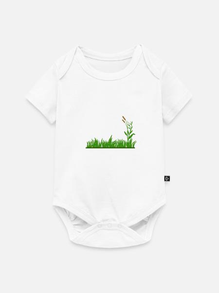 Wiese - Baby Premium Kurzarmbody - Weiß