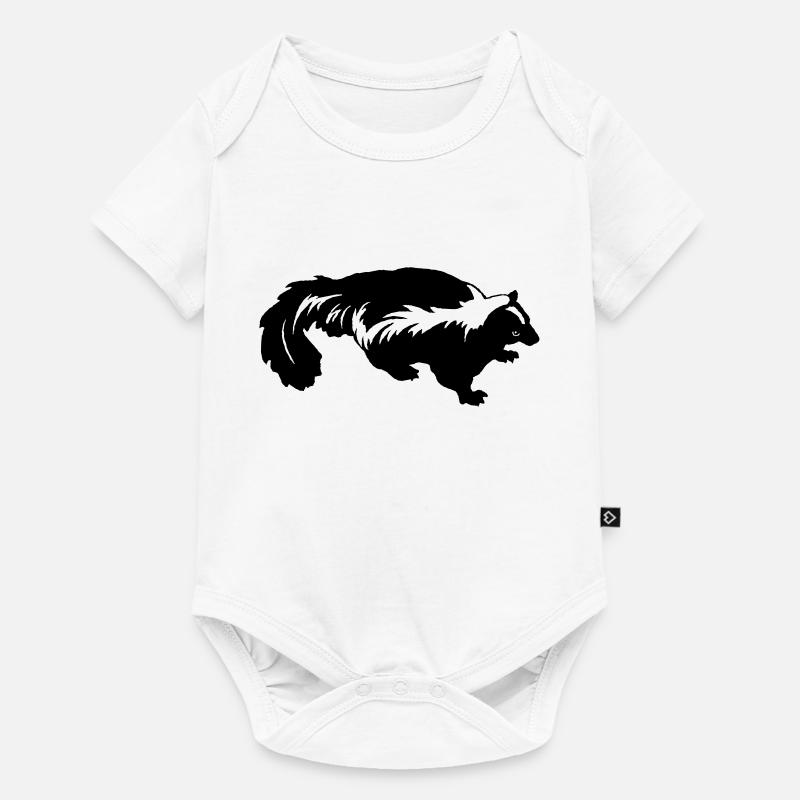 Mouffette - Body à manches courtes Premium Bébé - blanc