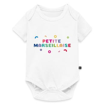 COLLECTION MARSEILLE - Petite Marseillaise - Body à manches courtes Premium Bébé - blanc - Devant
