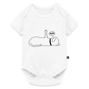 Lazy Dog Dog Lover Dog Owner Saying - Baby Premium short-sleeve bodysuit - white - Front