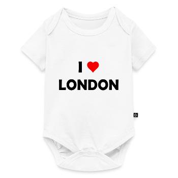 J’adore Londres - Grande-Bretagne - Royaume-Uni Royaume-Uni - Body à manches courtes Premium Bébé - blanc - Devant