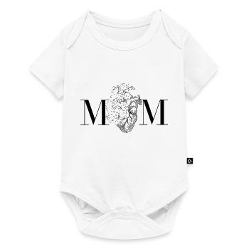 Mom Heart - Baby Premium short-sleeve bodysuit - white - Front