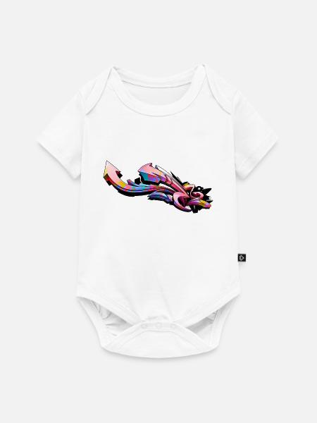 Graffiti - Baby Premium Kurzarmbody - Weiß