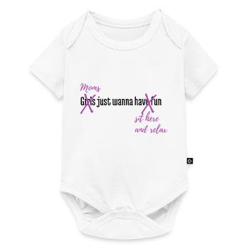 Mums just wanna sit and relax. - Baby Premium Kurzarmbody - Weiß - Vorne