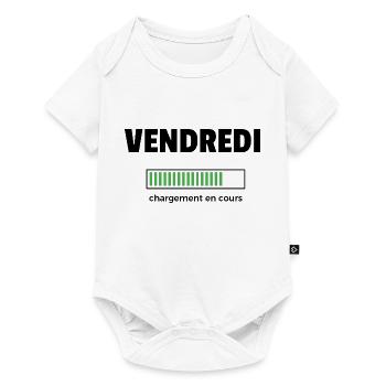 vendredi chargement en cours - Body à manches courtes Premium Bébé - blanc - Devant
