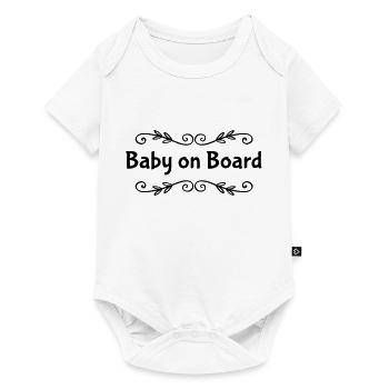 Baby On Board - Baby Premium short-sleeve bodysuit - white - Front
