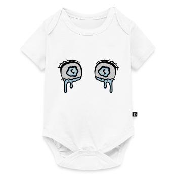 Comic Eyes Tears Sad - Baby Premium short-sleeve bodysuit - white - Front