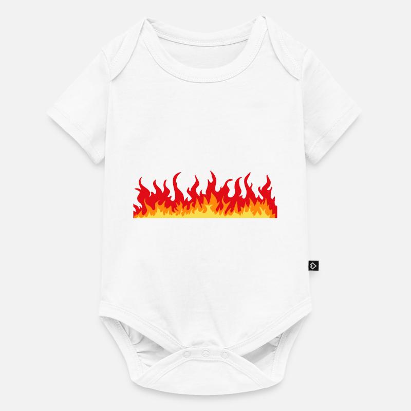 Flamme - Body à manches courtes Premium Bébé - blanc