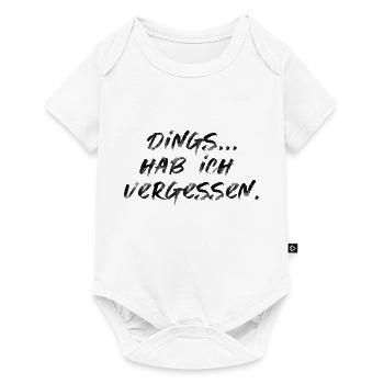 lustiger Spruch SChrift verrgessen Sommer Sonne - Baby Premium Kurzarmbody - Weiß - Vorne