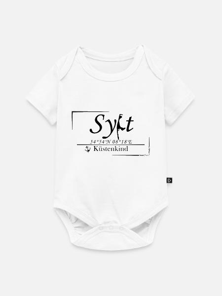 Sylt - Küstenkind - Baby Premium Kurzarmbody - Weiß
