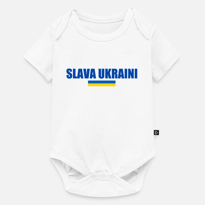 Slava ukraini - Body à manches courtes Premium Bébé - blanc