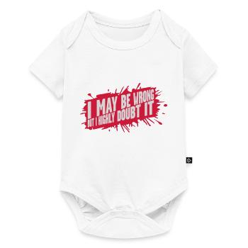 I may be wrong - Baby Premium short-sleeve bodysuit - white - Front