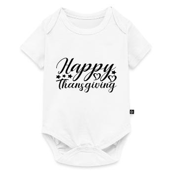 Happy Thansgiving - Baby Premium short-sleeve bodysuit - white - Front