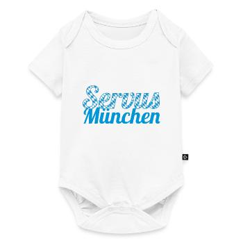 Servus München - Baby Premium Kurzarmbody - Weiß - Vorne