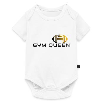GYM QUEEN - Gym Motivation and Fitness Designs - Baby Premium short-sleeve bodysuit - white - Front