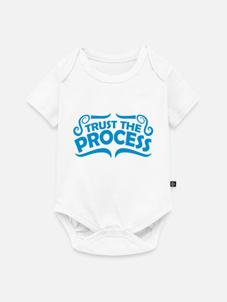 trust the process Zitat - Baby Premium Kurzarmbody - Weiß