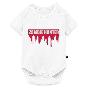 zombie hunter Halloween Quote - Baby Premium short-sleeve bodysuit - white - Front
