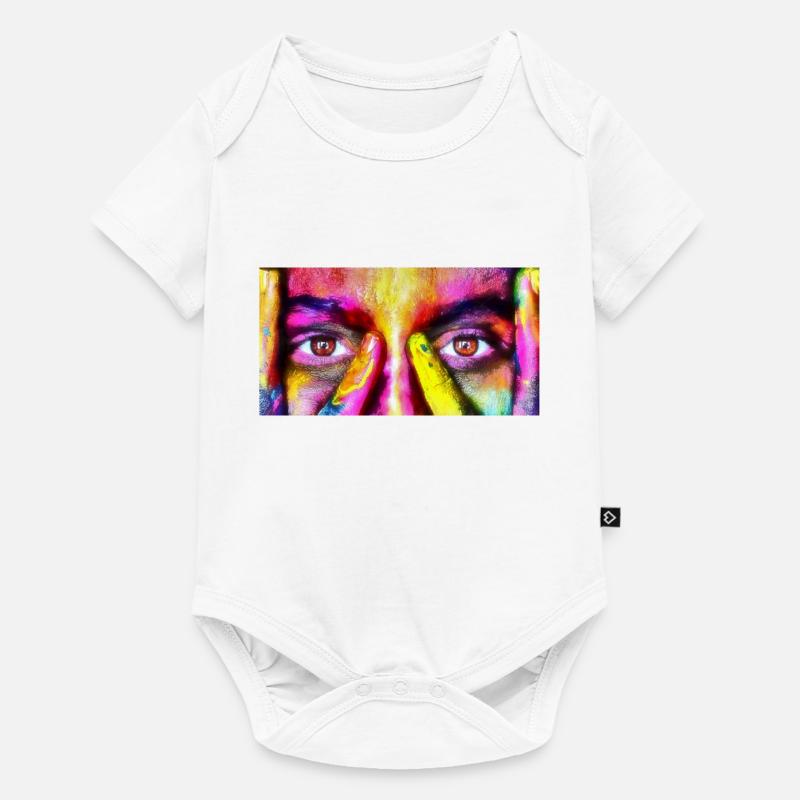 eyes5 - Body à manches courtes Premium Bébé - blanc